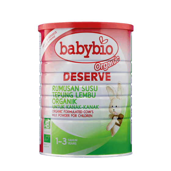 Babybio Organic Deserve Formulated Cow's Milk for Children, 1-3 years, 900g